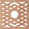 Ekena Millwork Chevron Wood Fretwork Pierced Ceiling Medallion, Cherry, 38"OD x 9 7/8"ID x 1/4"T CMWP38X38X0250CHCH - alternate 5